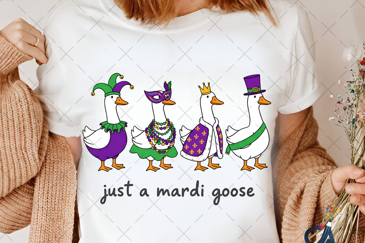 Mardi Gras Goose Sublimation PNG, an Illustration by Creative Art (Photo 5 of 6)