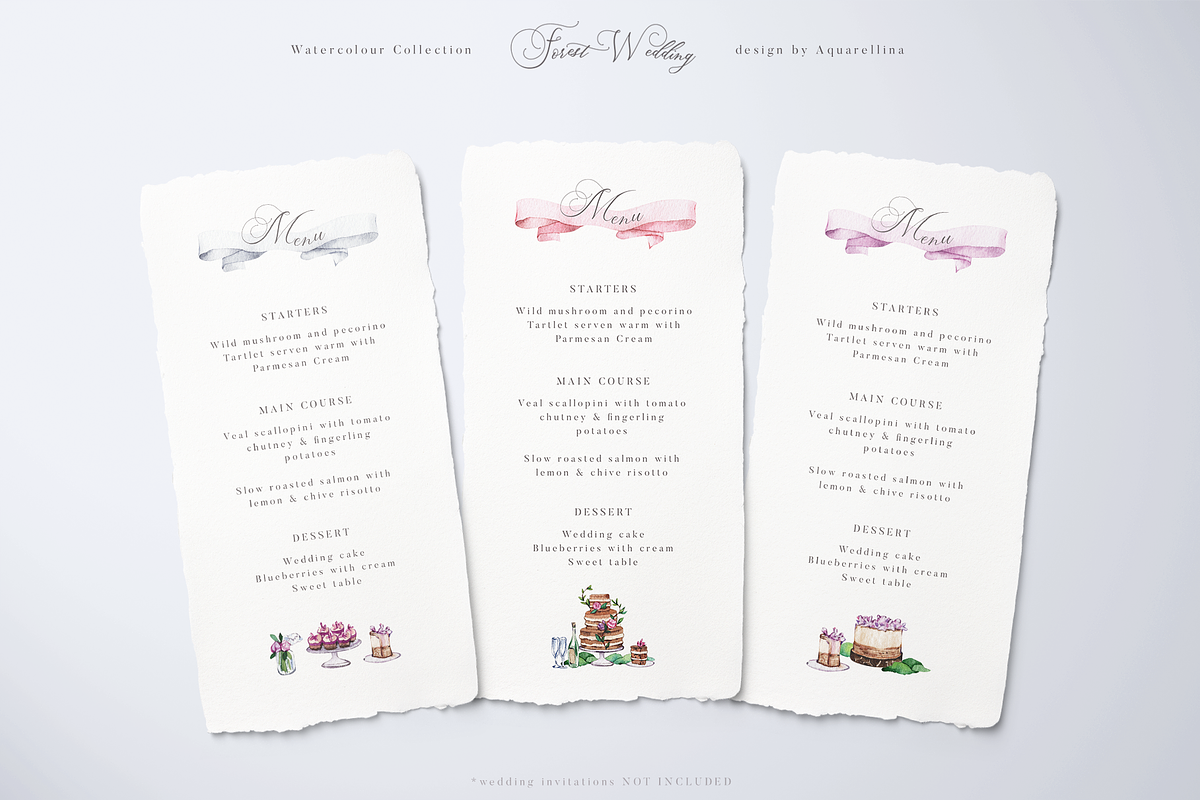 Forest Wedding Illustrations, a Decorative Illustration by Aquarellina (Photo 14 of 32)