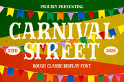 Carnival Street Rough Classic Displa, a Serif Font by PutraCetol Studio (Thumbnail 1 of 5)