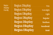 Regus Display - 90's Serif Family, a Serif Font by Holyline Design (Thumbnail 2 of 15)