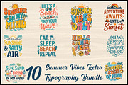 Summer Vibes Retro Typography, a Seasonal Illustration by Artivon (Thumbnail 1 of 4)