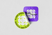 Glued Sticker Mockups, a Mockup by artimasa (Thumbnail 3 of 5)