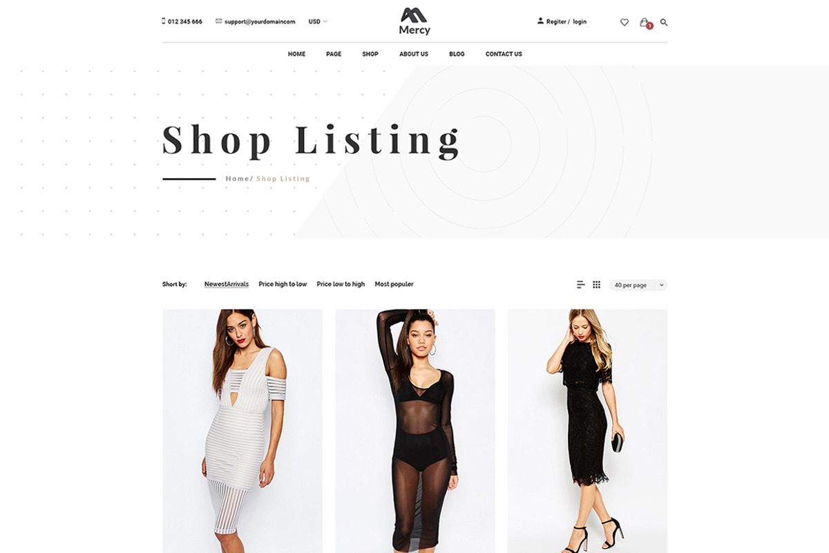 Mercy - Stunning eCommerce PSD, a Websites & App Template by Knighthemes (Photo 7 of 11)