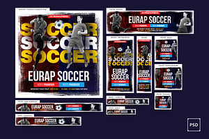 Soccer Banners Ad, a Social Media Template by iDoodle Studio