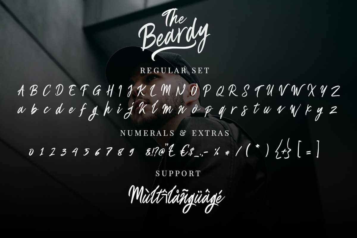 The Beardy Script, a Script Font by Putra Khan (Photo 8 of 8)