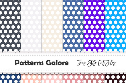 12 Polka Dot Digital Papers