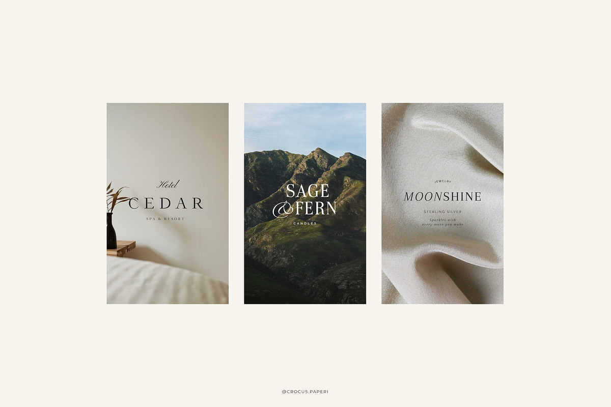 LUXURY Logos & Business Cards, a Branding & Logo Template by Crocus Paperi (Photo 8 of 17)