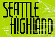 Seattle Highland - Condensed Font, a Sans Serif Font by Letterhend Studio (Thumbnail 1 of 10)