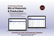 Craft Business Manager-Google Sheets, an App Template by Ardent Workshop (Thumbnail 6 of 9)