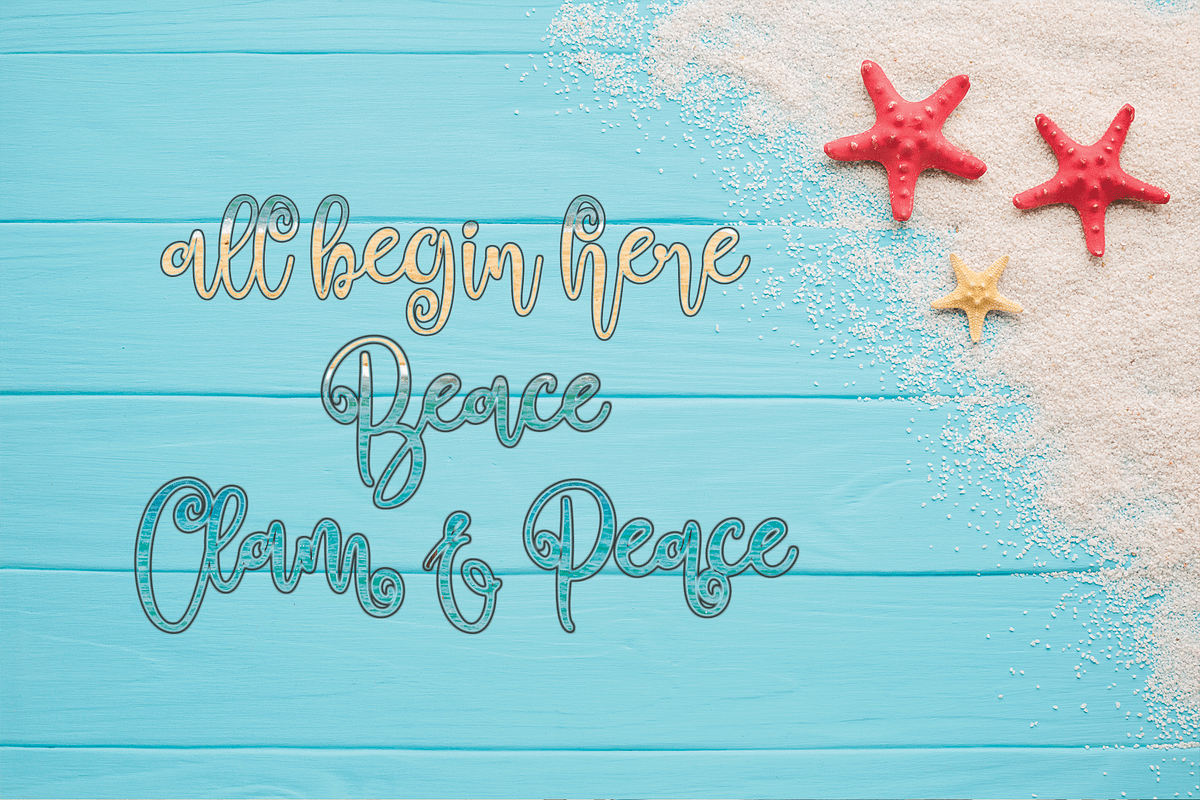 Summer fiesta, a Script Font by Letter-P (Photo 2 of 6)