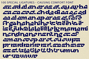 Causing Comfort - Sci-fi Font, a Sans Serif Font by 177Studio (Thumbnail 8 of 8)