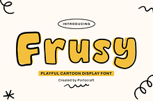 Frusy – Playful Cartoon Display