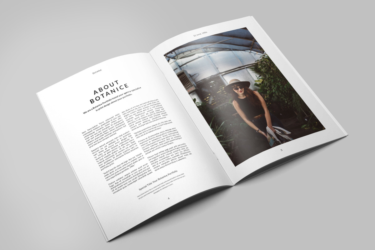 Botanice Portfolio, a Brochure Template by Firtana (Photo 3 of 14)