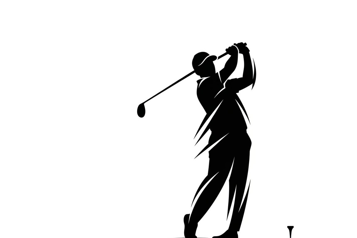 golfing swing silhouettes showcasing, an Illustration by Amazin_art (Photo 6 of 31)