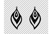 Peacock earrings svg,dxf,ai,eps,png, an Object Graphic by PAPER amaze (Thumbnail 2 of 2)