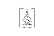 Fluid Layered Christmas Tree Logo, a Branding & Logo Template by Vectorium Studio (Thumbnail 1 of 2)