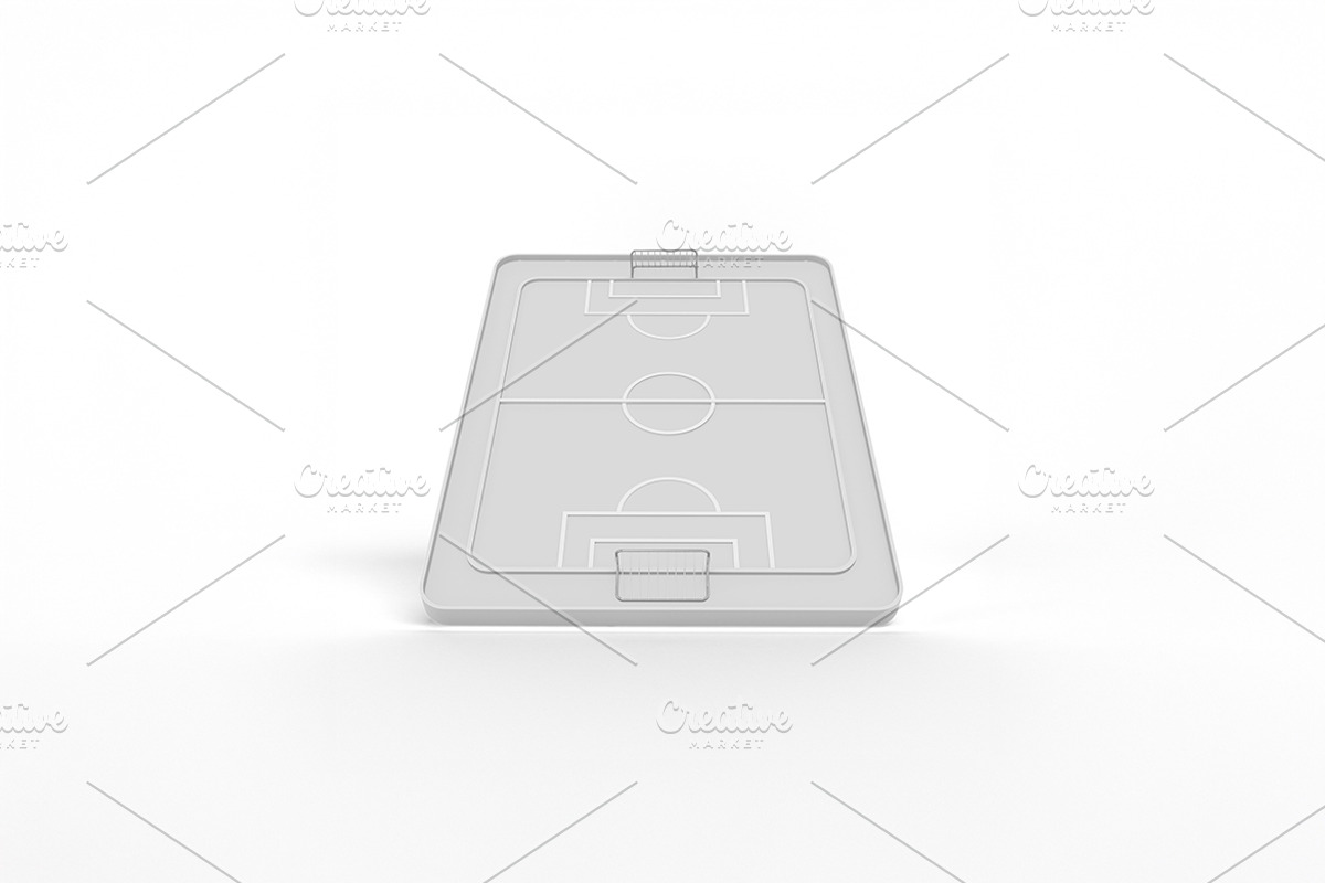 Cartoon Football Field Mockup, a Merchandise Mockup by Qaleb Studio (Photo 2 of 2)