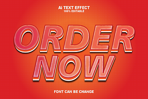 Order Now 3D Text Effects