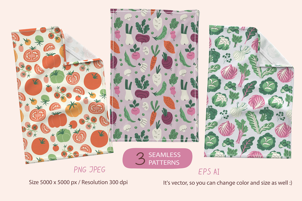Harvest season patterns and objects, a Food Illustration by Alenkakarabanova (Photo 3 of 8)