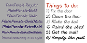 PlainPensle, a Handwritten Font by Ingrimayne Type (Thumbnail 3 of 7)