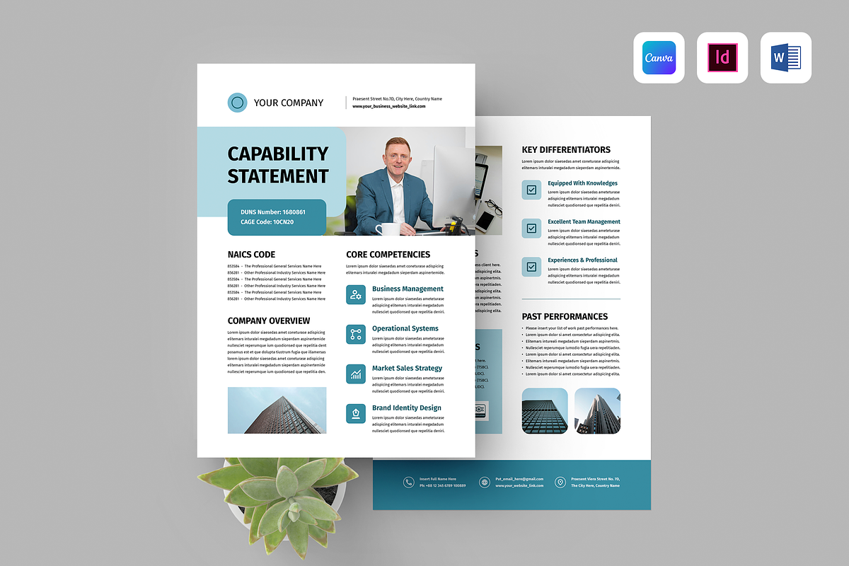 Capability Statement | Canva & Word