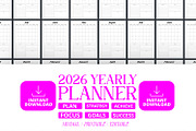 2026 Yearly Planner, a Presentation Template by Ahluva Studio (Thumbnail 1 of 9)