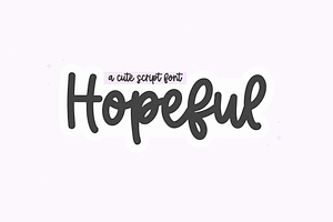 Hopeful Handwritten Script Font