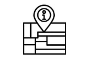 Map Line Icon, an Icon by Pexelpy (Thumbnail 1 of 2)