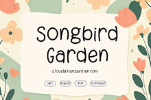 Songbird Garden - Handwritten Font