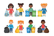 Cute Kids - Earth Day Activity, an Education Illustration by OtpirusGraphic (Thumbnail 2 of 5)