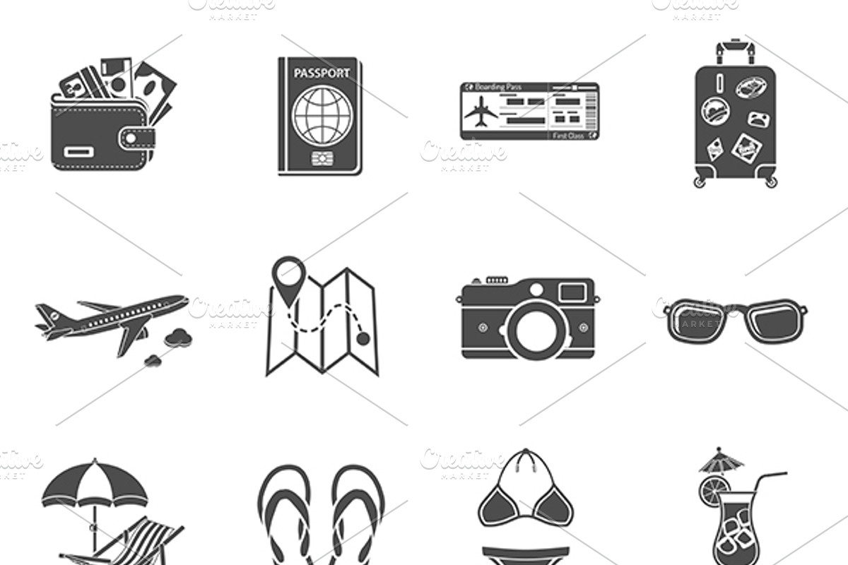 Vacation and Tourism Themes, an Outline Icon by TAlex (Photo 2 of 6)