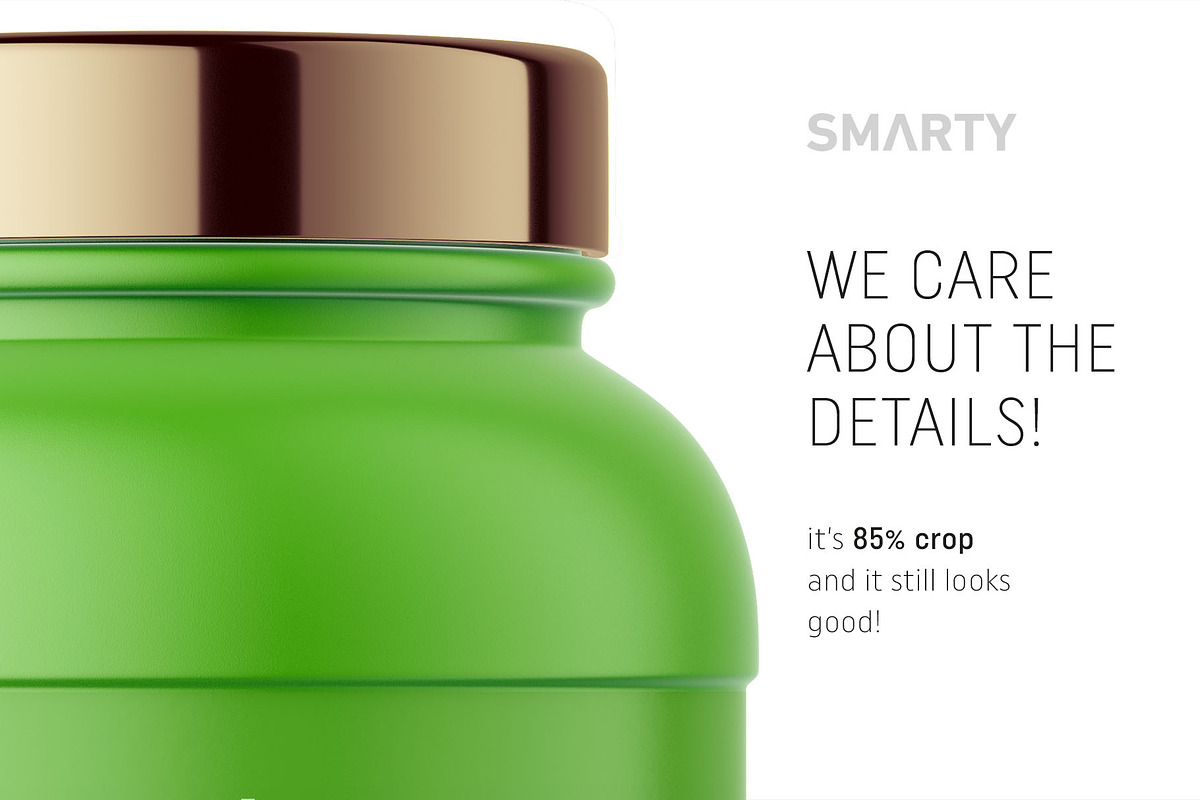 Matt nurtion jar mockup, a Packaging Mockup by Smarty Mockups (Photo 4 of 5)