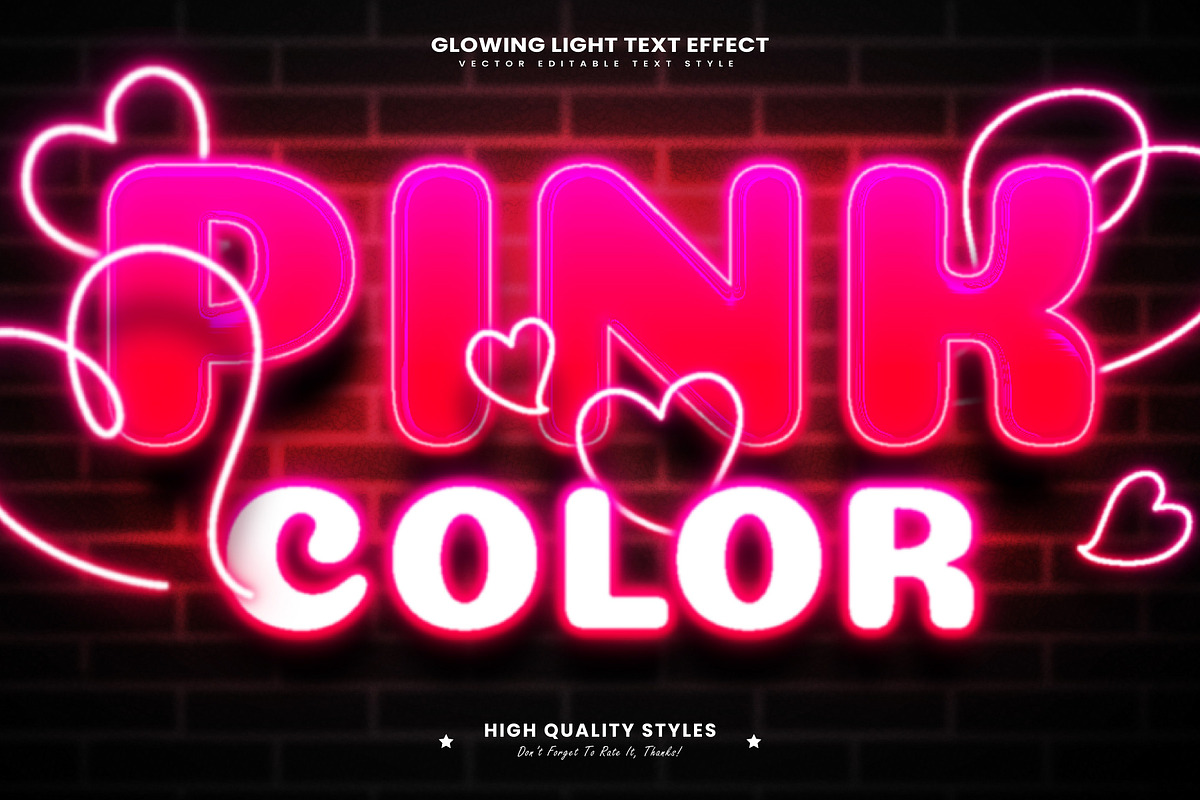 Glowing Light Vector Text Effect V2, a Layer Style Add-On by Niestart Creation (Photo 5 of 5)