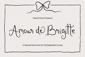 Amour De Brigitte - Quirky Font