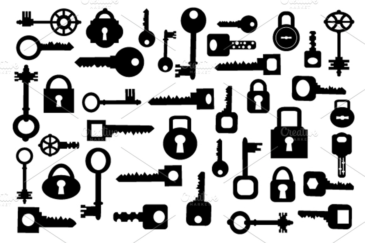 Set of vector keys preview 2