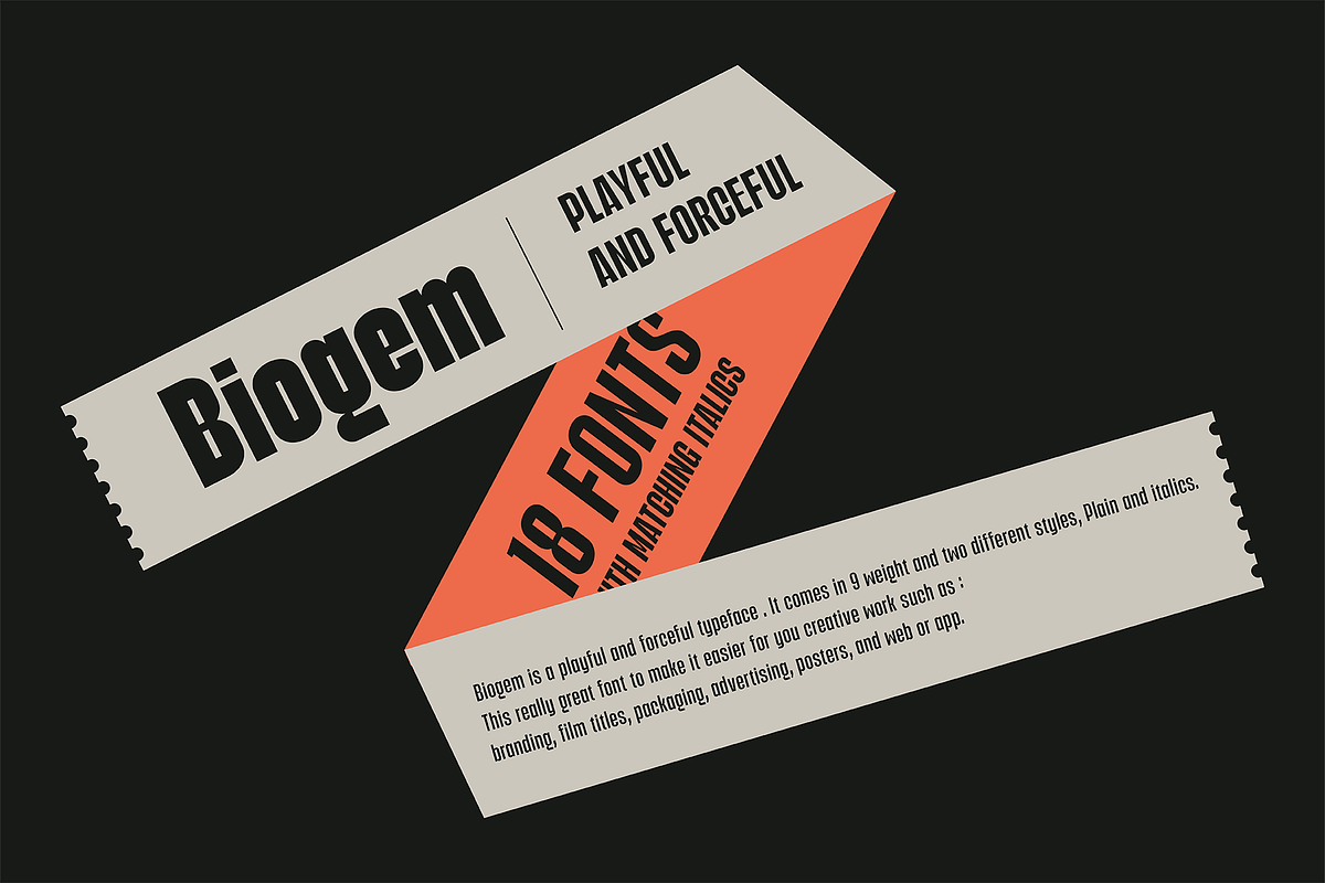 Biogem, a Font by A.Budianto (Photo 7 of 9)