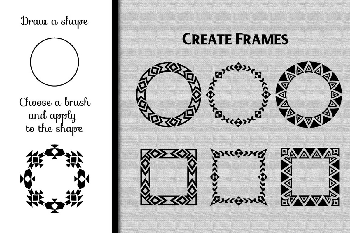 80 Tribal Pattern Brushes, a Brush Add-On by Elinorka (Photo 4 of 7)