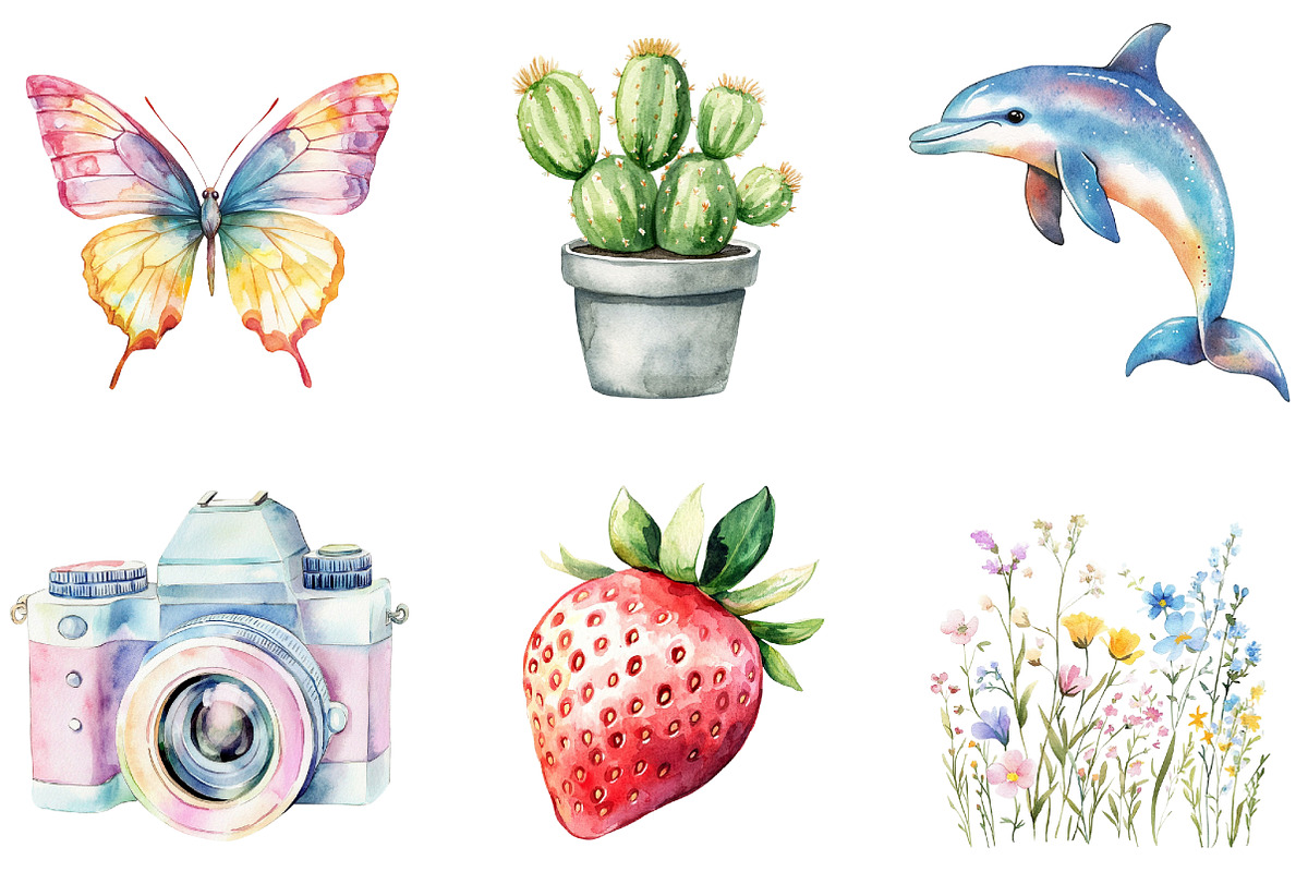 Cute Summer Planner Clipart, an Illustration by designcity5 (Photo 2 of 5)