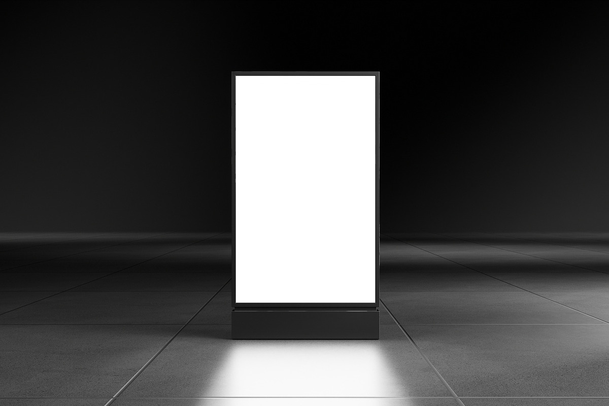 Vertical Led Screen Mockup, an Advertising Mockup by DSNA Mockup (Photo 2 of 3)