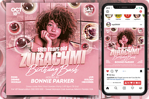 Birthday Bash Flyer, a Flyer Template by regalDRAW