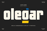 Olegar - Bold Condensed Sans Font, a Sans Serif Font by Font Liner (Thumbnail 1 of 10)