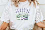 Lavender Floral Birthday Clipart, an Illustration by CraftArtStudio (Thumbnail 4 of 5)