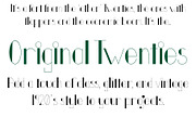Font Original Twenties Art Deco, a Script Font by PageLightStudios (Thumbnail 2 of 4)