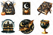 Luxury Black and Gold Halloween Clip, an Illustration by DreamPrint404 (Thumbnail 4 of 5)