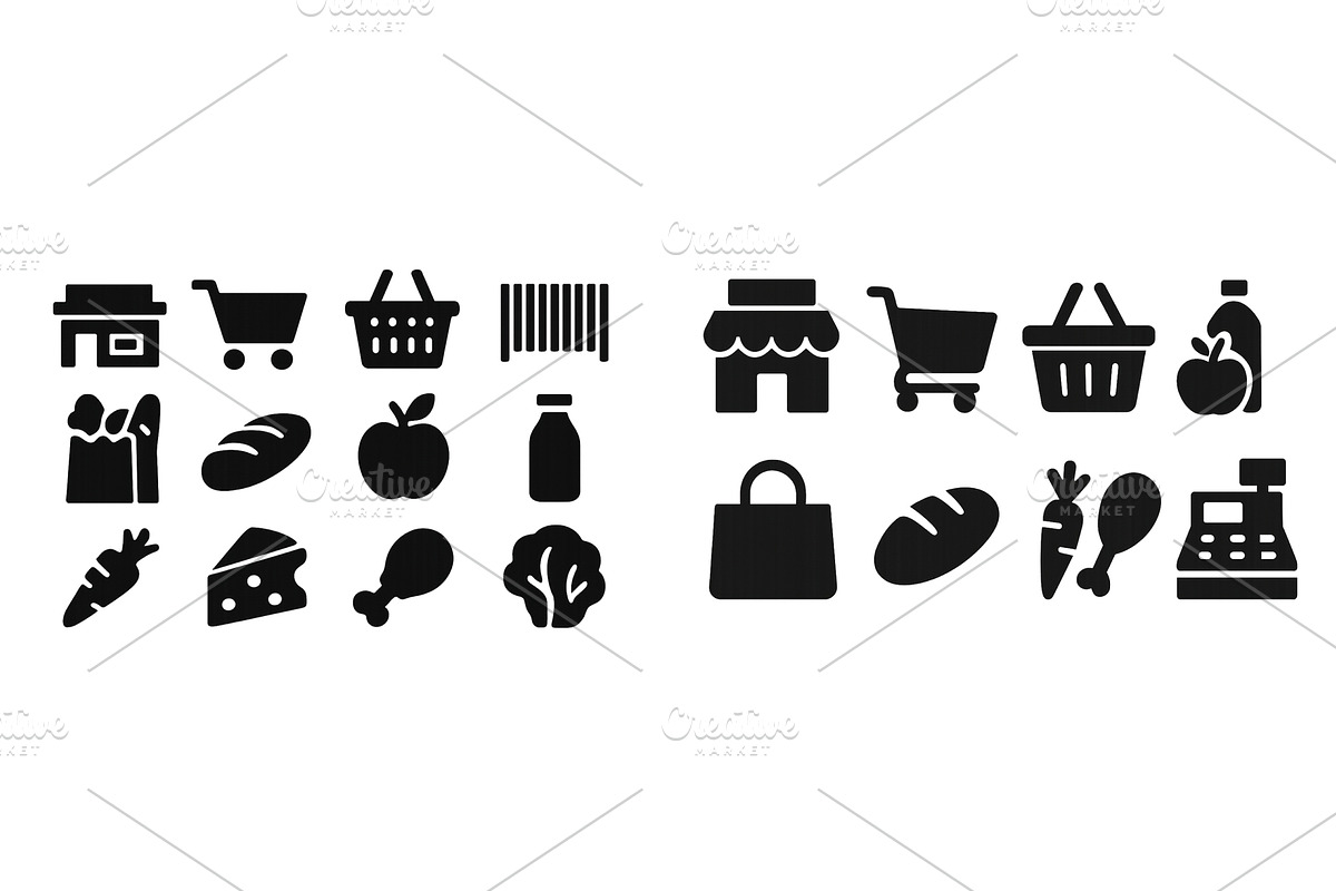 Iconic black and white illustrations, a Food Illustration by ZinetroN