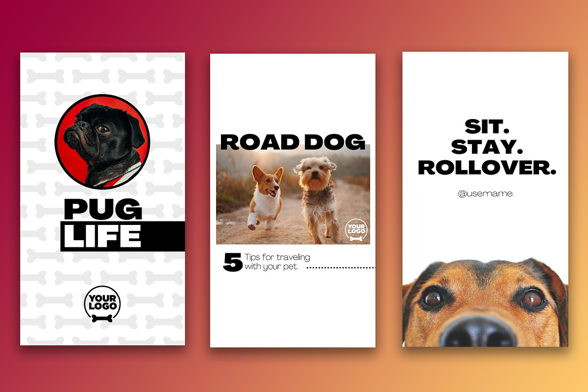 Pet Social Media Canva Templates, a Social Media Template by Mike Brennan Art & Design (Photo 5 of 5)
