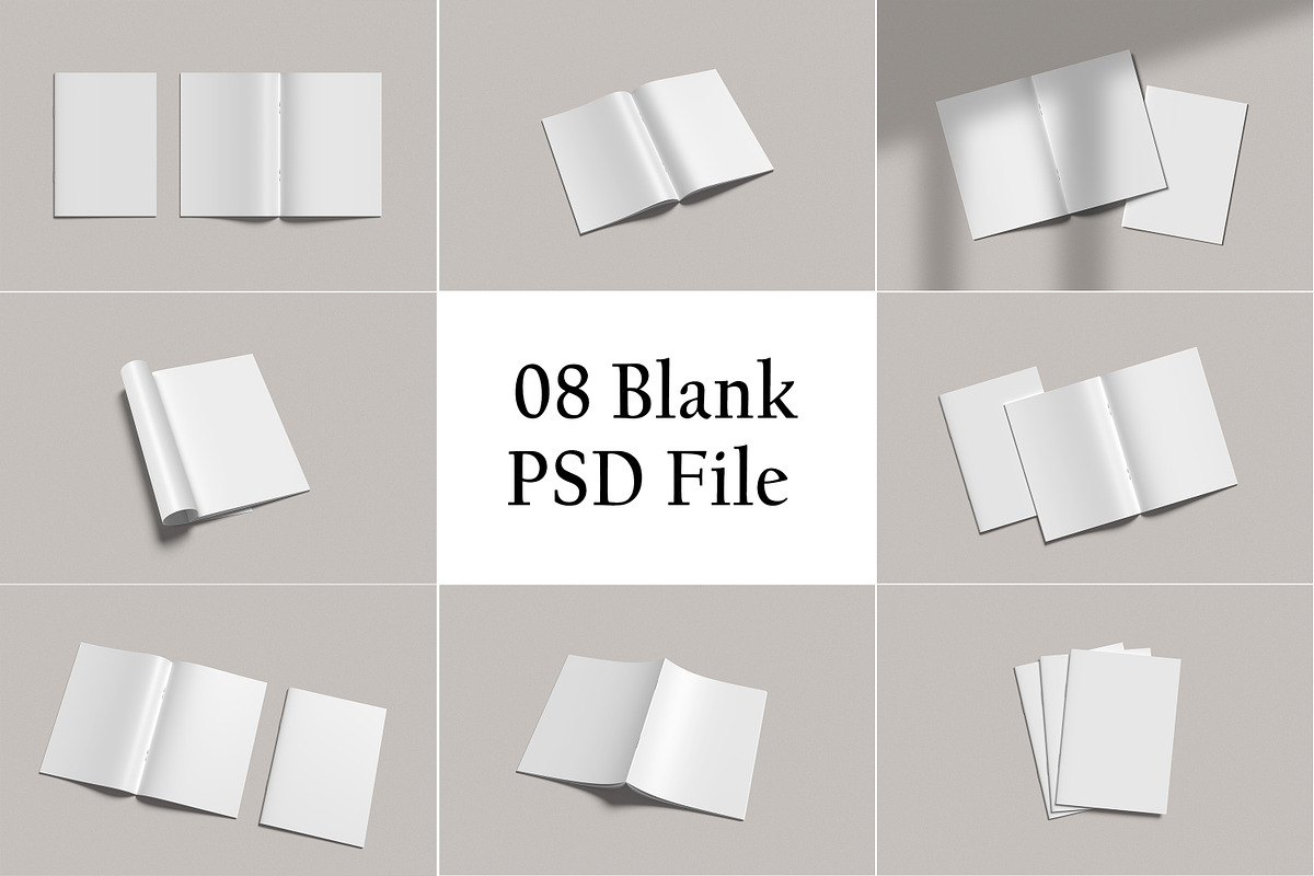 A4 Brochure Catalog Mockup, a Books & Magazine Mockup by mahremdesign (Photo 9 of 9)