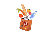 Grocery baskets for shopping food, a Food Illustration by PaperTrident (Thumbnail 7 of 9)