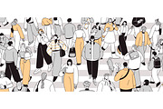 People crowd on city crosswalk, a Person Illustration by Good Studio (Thumbnail 3 of 3)