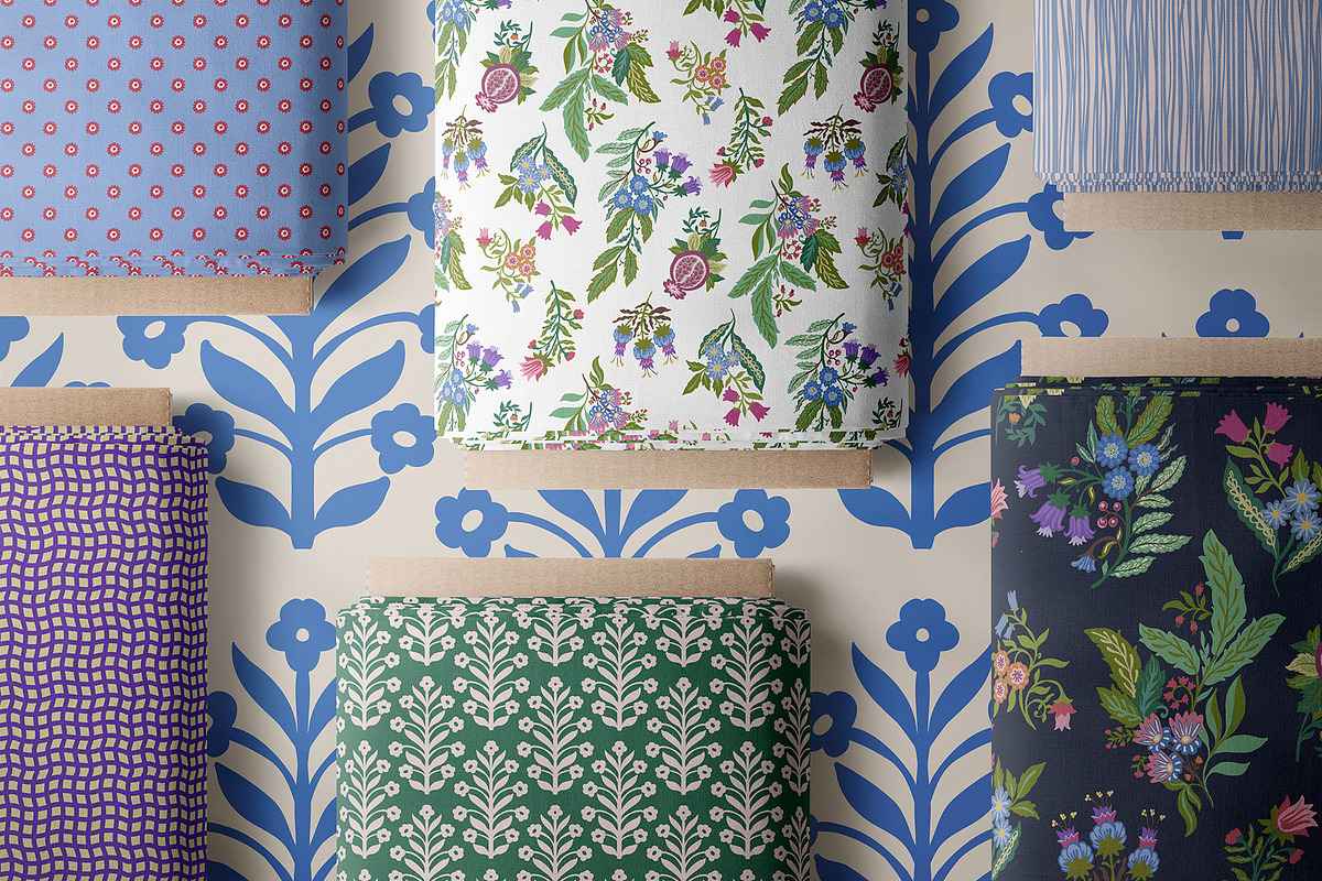 Modern Folk Botanical Patterns, a Pattern Graphic by Sonulkaster (Photo 9 of 13)